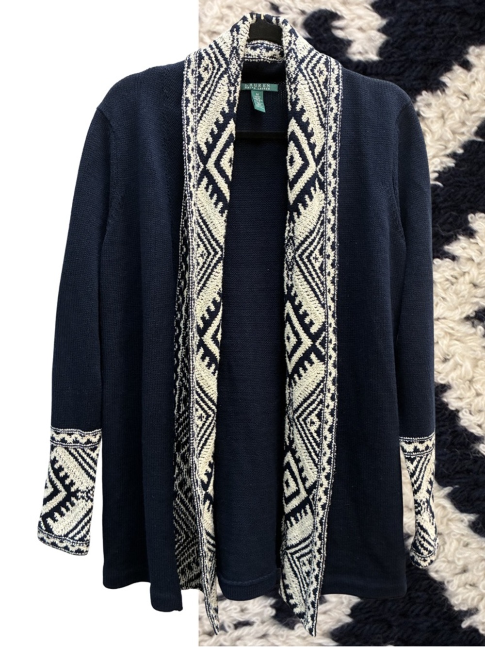 Ralph Lauren Open Drape Cardigan M